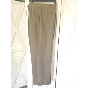 BULLOCK & JONES pants size 34 X 28.5 100% Virgin Wool Pants Slacks Pleated